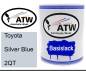 Preview: Toyota, Silver Blue, 2QT: 1L Lackdose, von ATW Autoteile West.